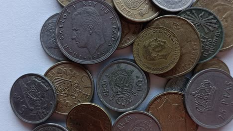 old spanish coins in rotation