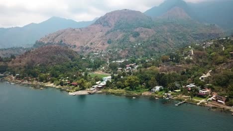 entering a town through the lake