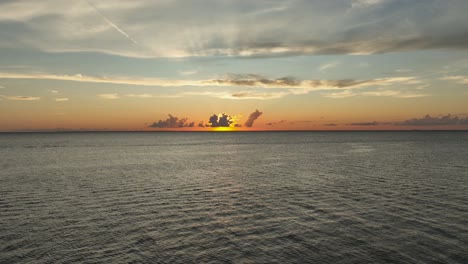 sunsetting over alabama near mobile bay