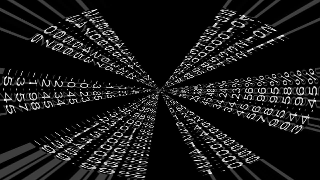 Moving digits as prompt or a moving background