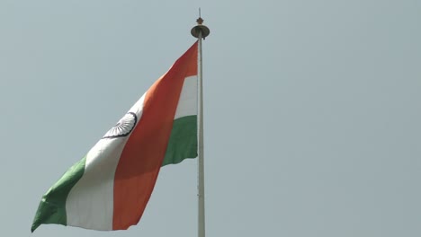 an indian flag flying proud and waving