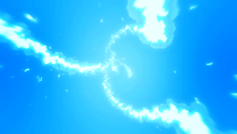 steam cloud animation. cartoon white smoke animation, fog loop background,