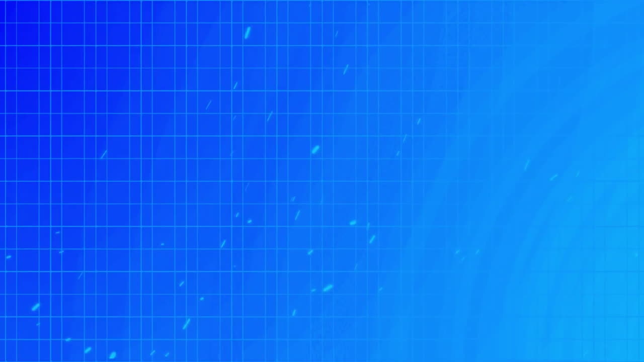 그리드 패턴과 파란색 추상적인 모양, 애니메이션 배경