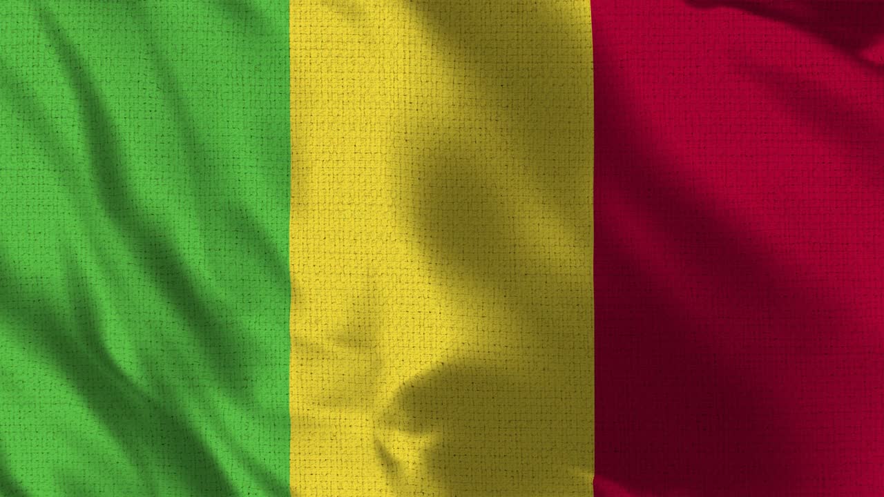 realista 4k 30 fps bandera de la república de malí
