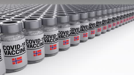 covid-19 vaccine bottles norway