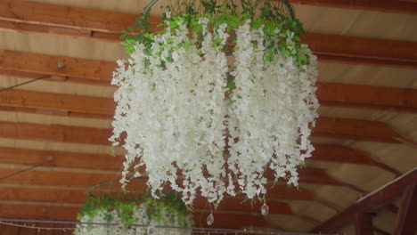 beautiful white wisteria hanging decoration