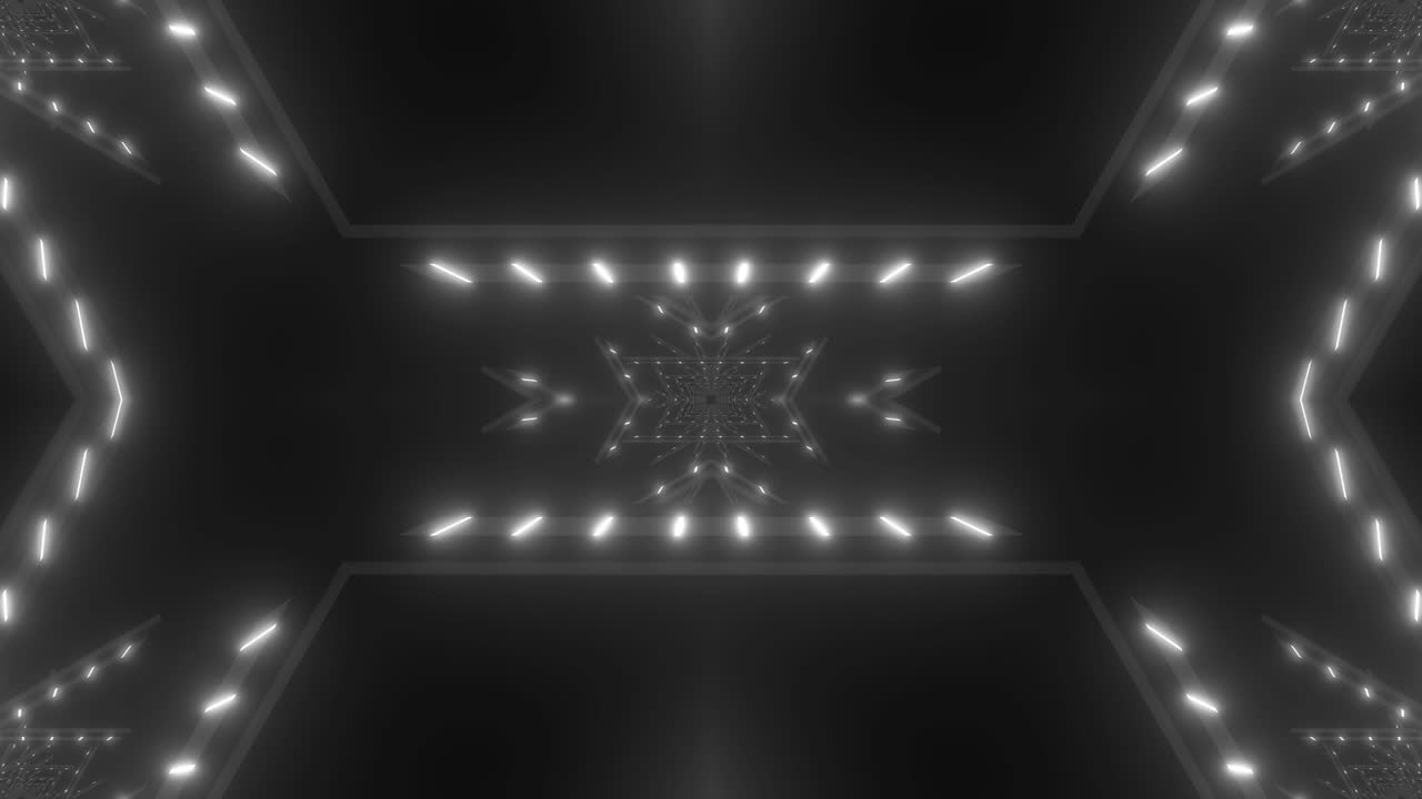 Abstract Glowing Light Tunnel