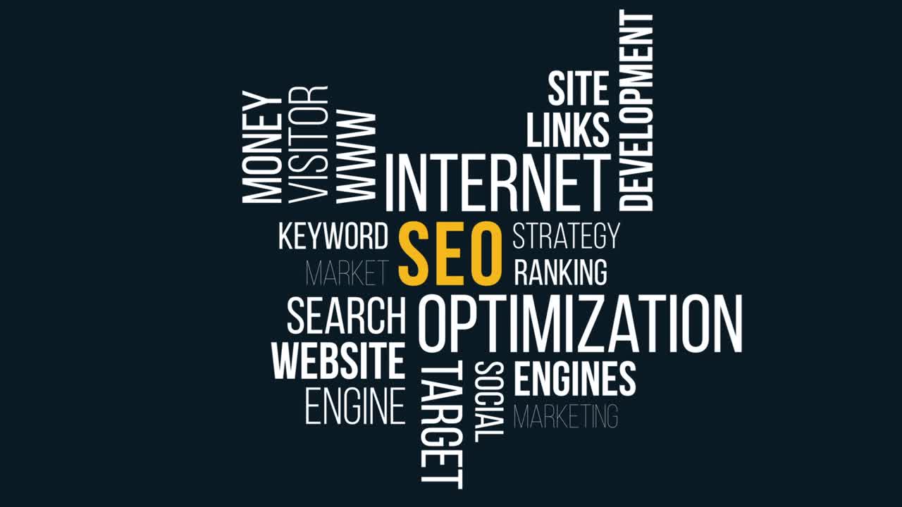 seo word cloud concept.