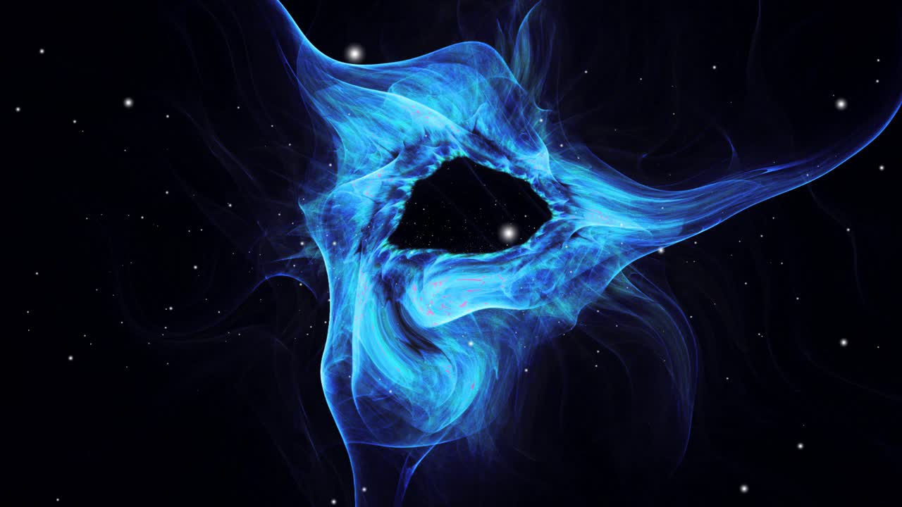 nubes de gas que forman agujeros negros en el espacio oscuro