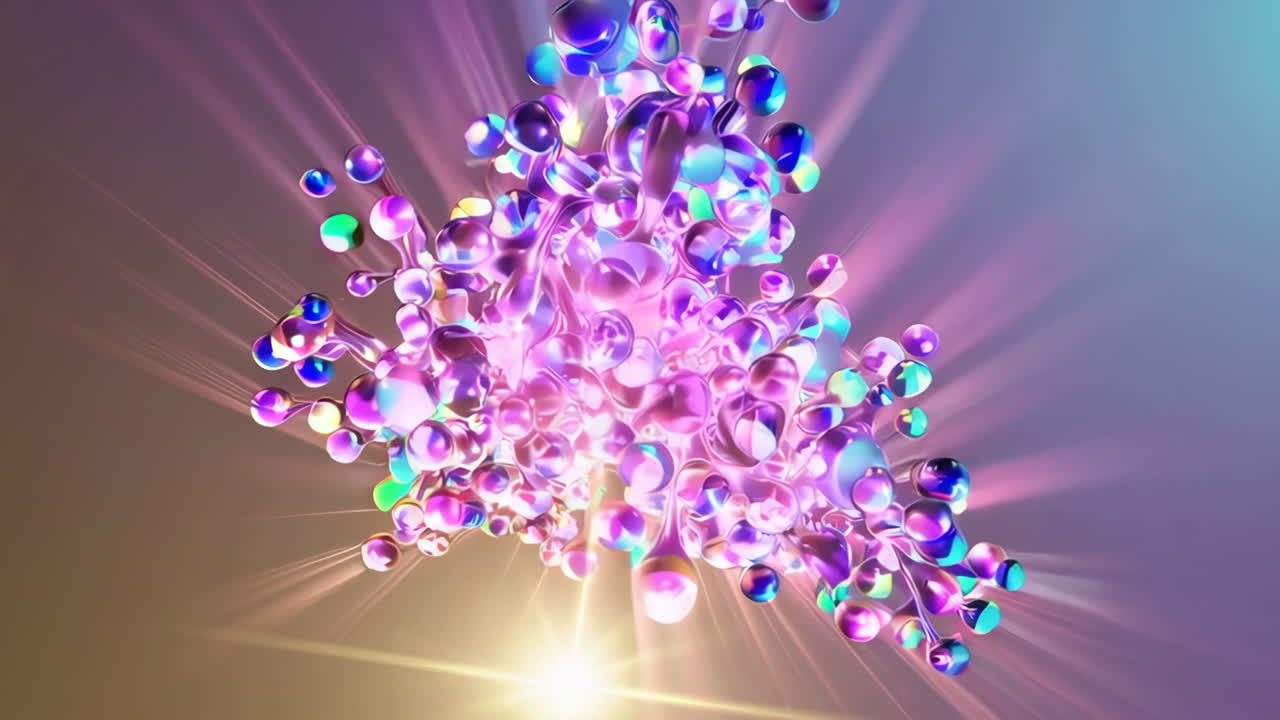 explosión líquida abstractamente colorida