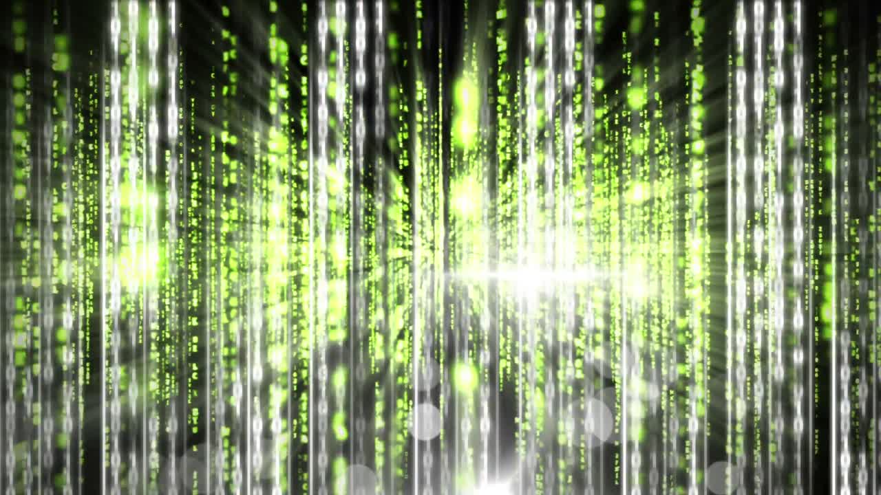 밝은 빛 기술의 디지털 애니메이션 4k