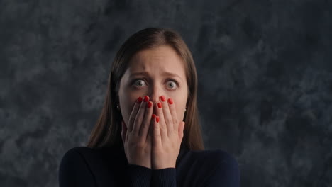 woman in shock