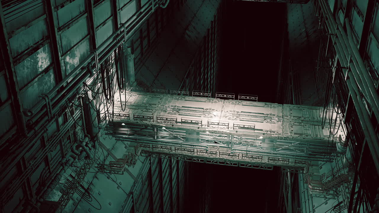 puente industrial futurista