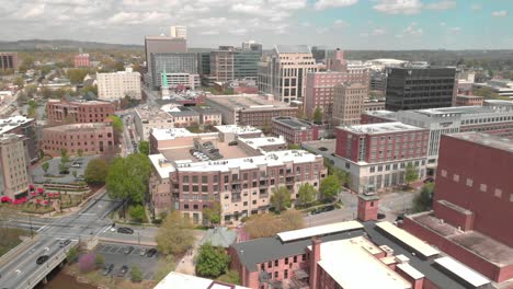 Southeastern-urban-downtown-Greenville,-South-Carolina