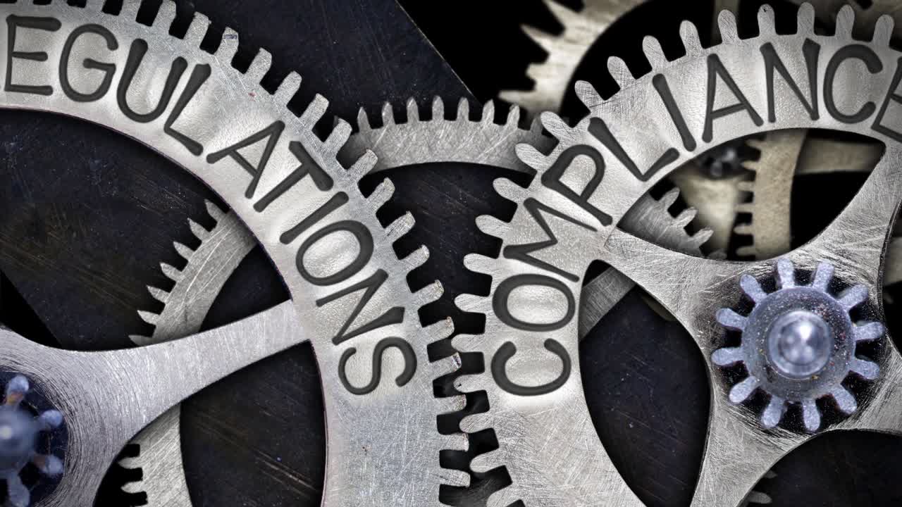 규정과 준수 개념을 가진 바