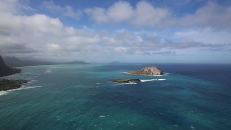 從山頂的海景