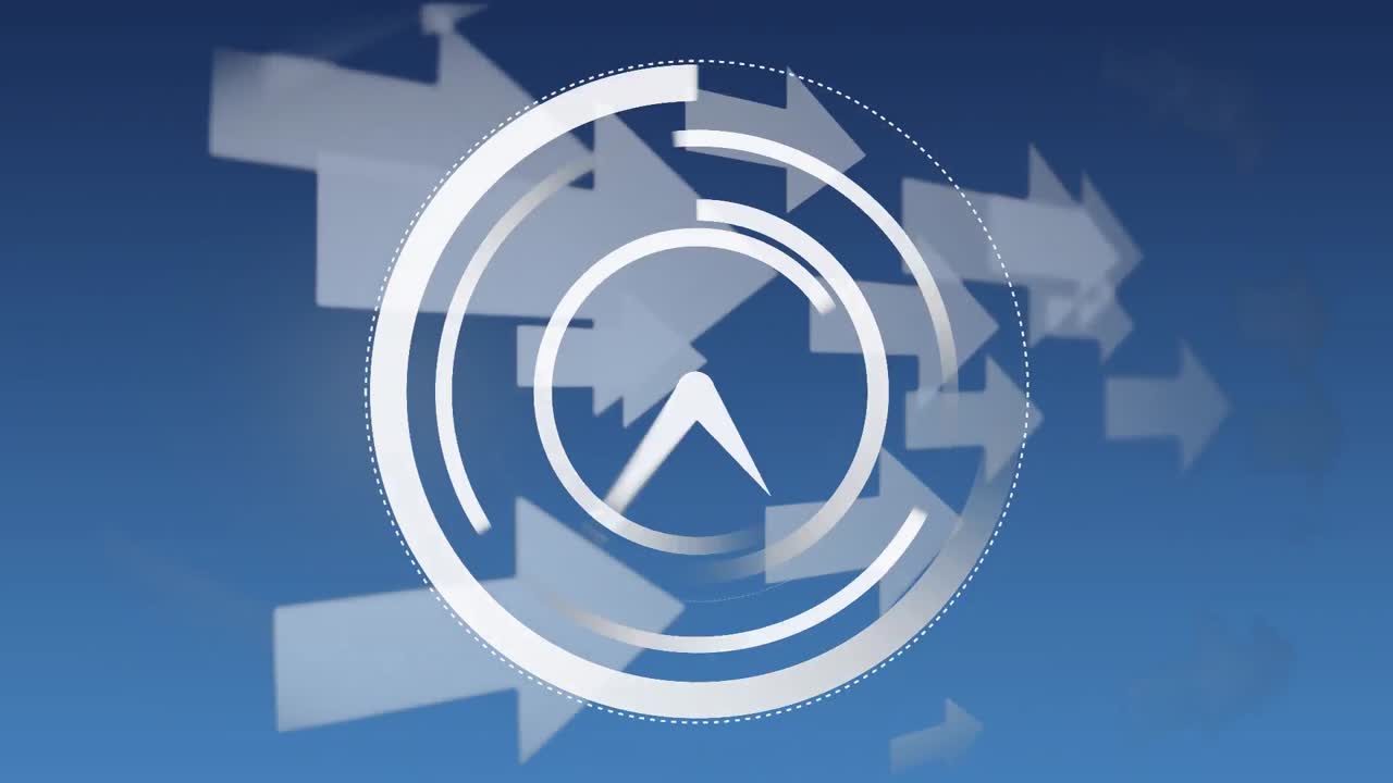 화살표 를 가진 달리는 시계