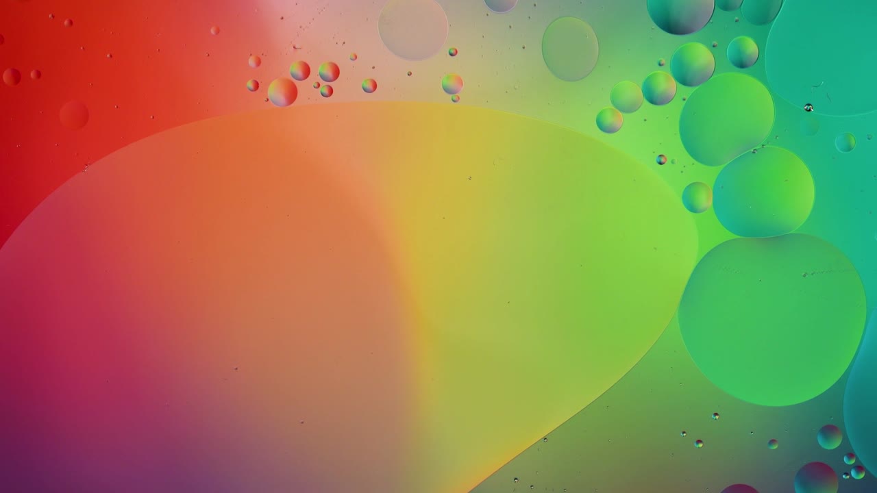 burbujas abstractas de colores