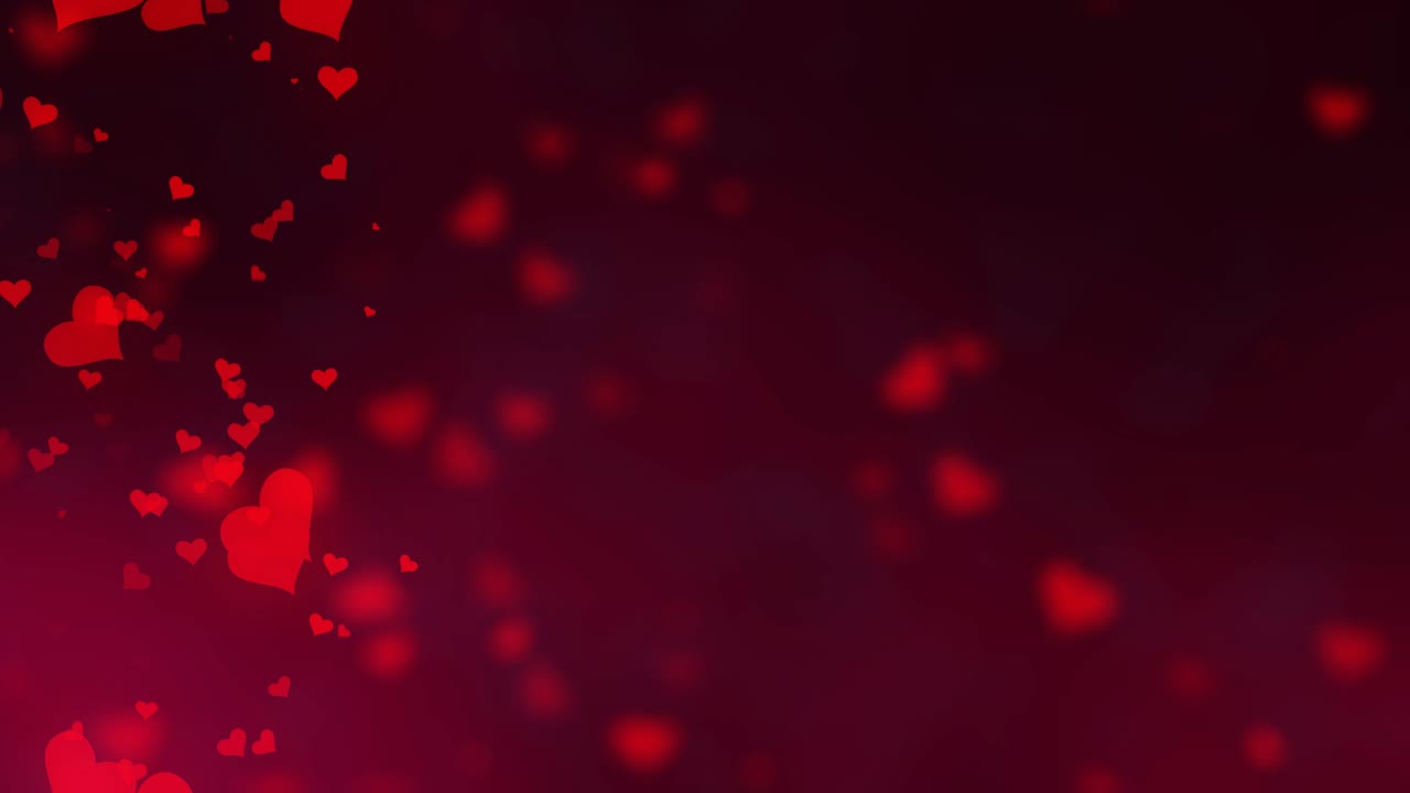 corazones en el viento - amor y día de san valentín tema movimiento de fondo animación