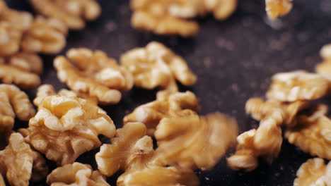 popcorn and walnuts being prepared