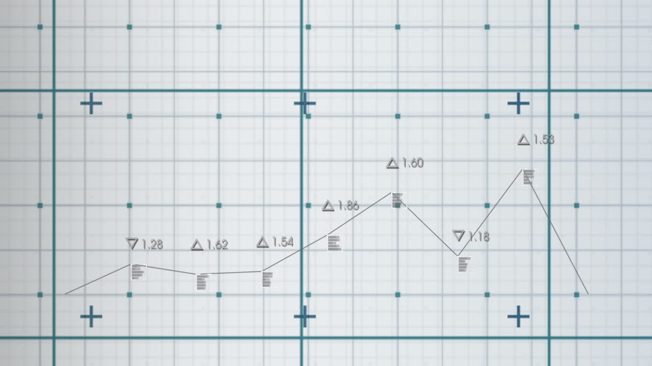 Animation of data processing over grid