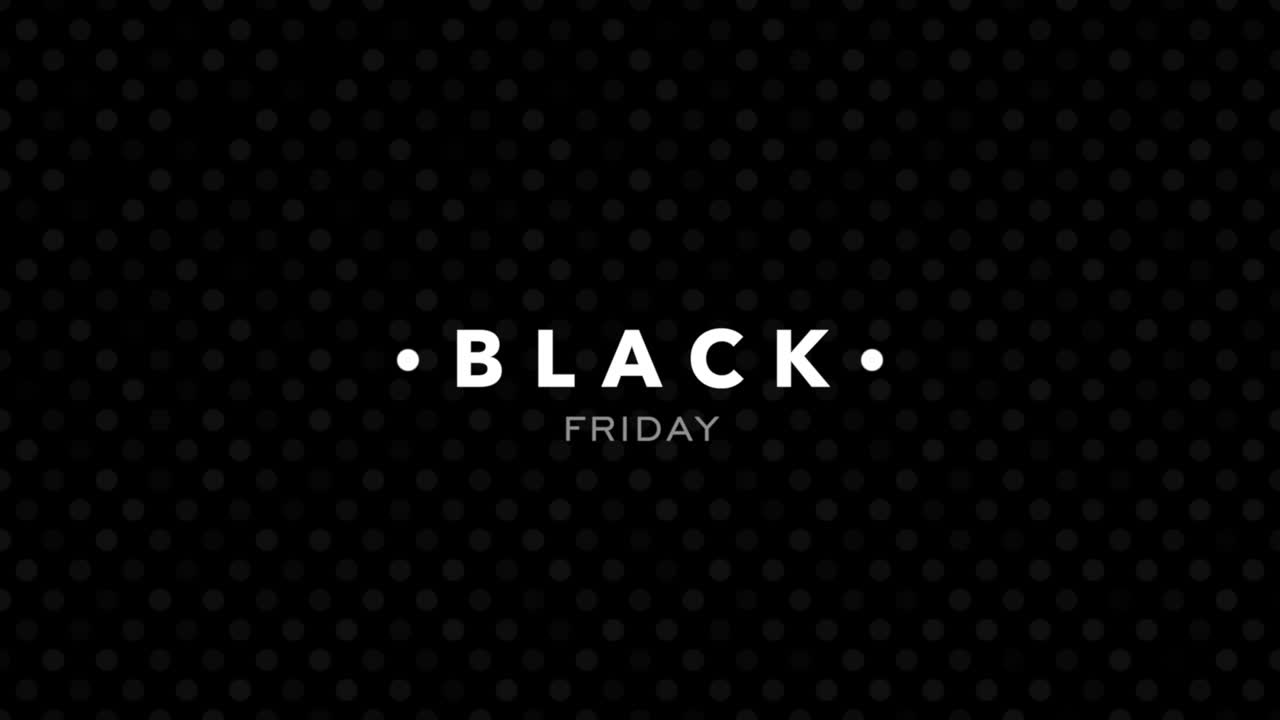 Testo Black Friday moderno su gradiente nero