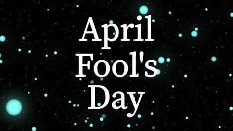 4월의 어리석은 영어 메시지 텍스트 애니메이션 모션 그래픽