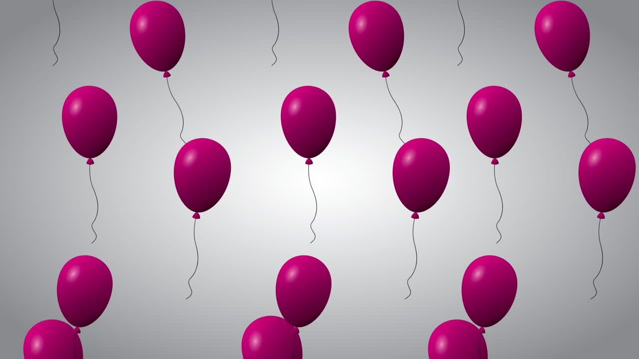 cartel comercial de autorización de venta con globos de helio