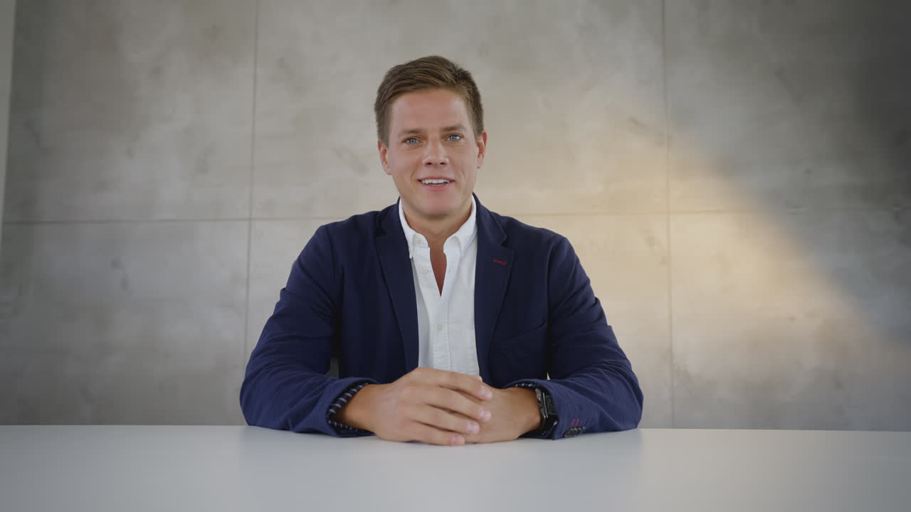 Businessman in formalwear during a meeting