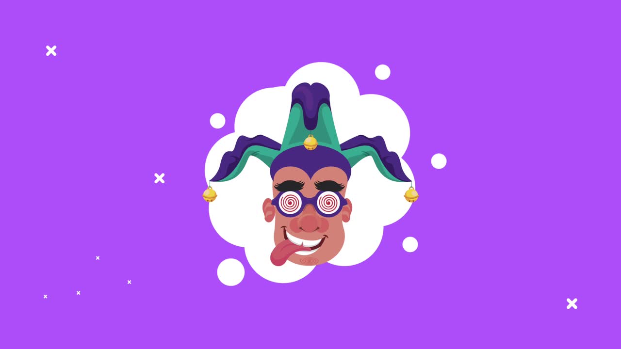 머리 남자가 조스터 모자를 입고 있다