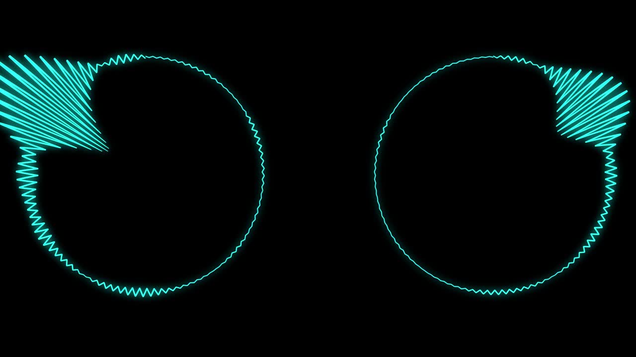 오디오 스트럼 서클 오디오 비주얼라이저 모션 그래픽