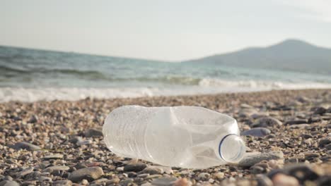 plastic bottle on beach