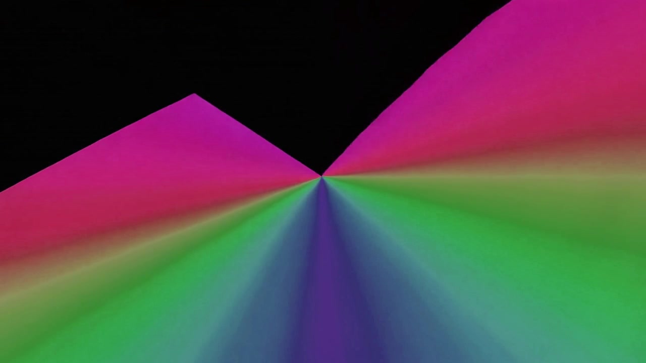 Animasi Geometris Abstrak dengan Gradien Warna Cerah