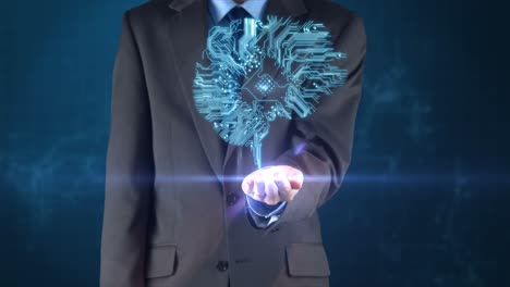 video conceptual de la conexión de circuitos del cerebro