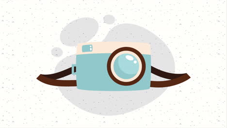 tecnología del dispositivo fotográfico de la cámara animación