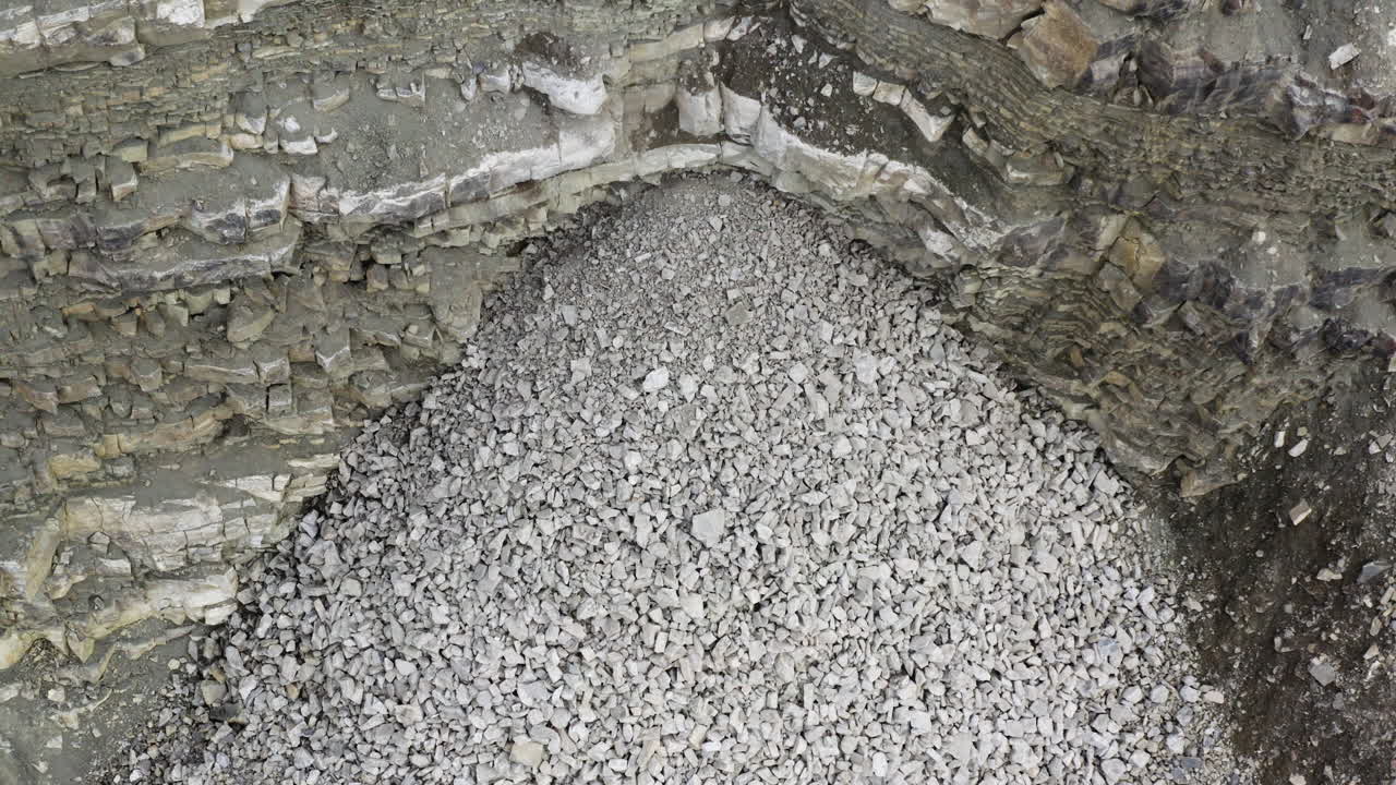 aerial de una cantera en suiza