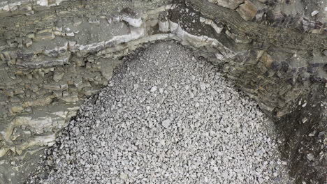 aerial of a quarry in switzerland