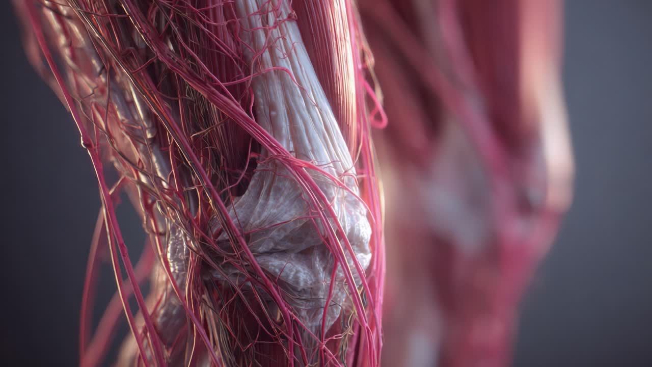 Detailed Overview of Human Muscle and Nervous System Structure at the Knee: Exploring the Intricate Connections of Muscles and Nerves in the Lower Limb