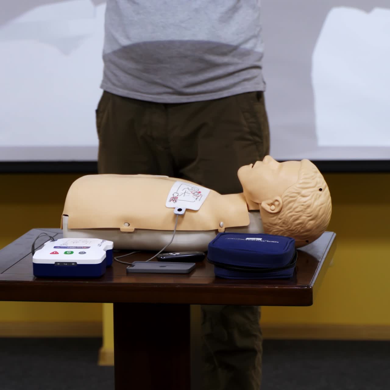 Emergency first aid CPR procedure