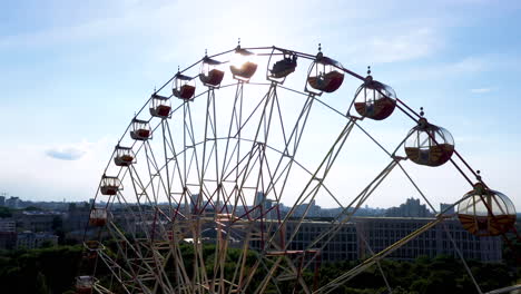 aerial view of ferris wheel