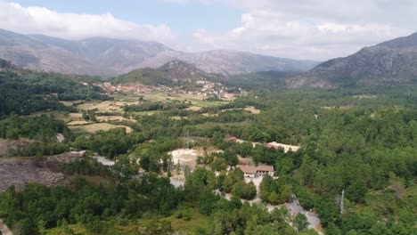 a beautiful green valley in north of portugal