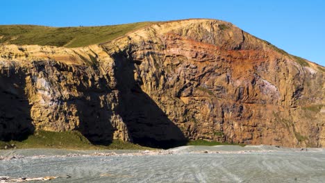 Hyper-lapse-of-sunset-cliffs-and-sea