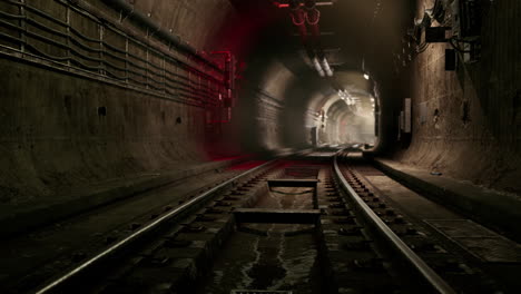 túnel profundo de metro en construcción