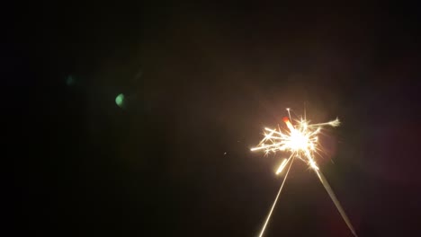 lightening sparkler on the black background. sparkler concept.