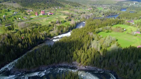 ristafallet waterfall in the western part of jamtland is listed as one of the most beautiful waterfalls in sweden.