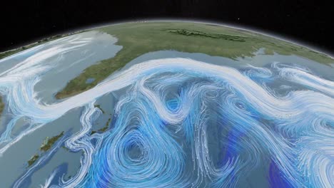 nasa 생산은 세계 해양과 기류 및 기후 1을 보여줍니다.