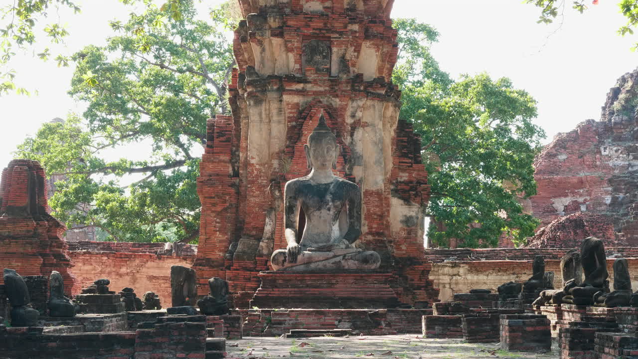 Ancient Buddhist Temple Ruins in Thailand