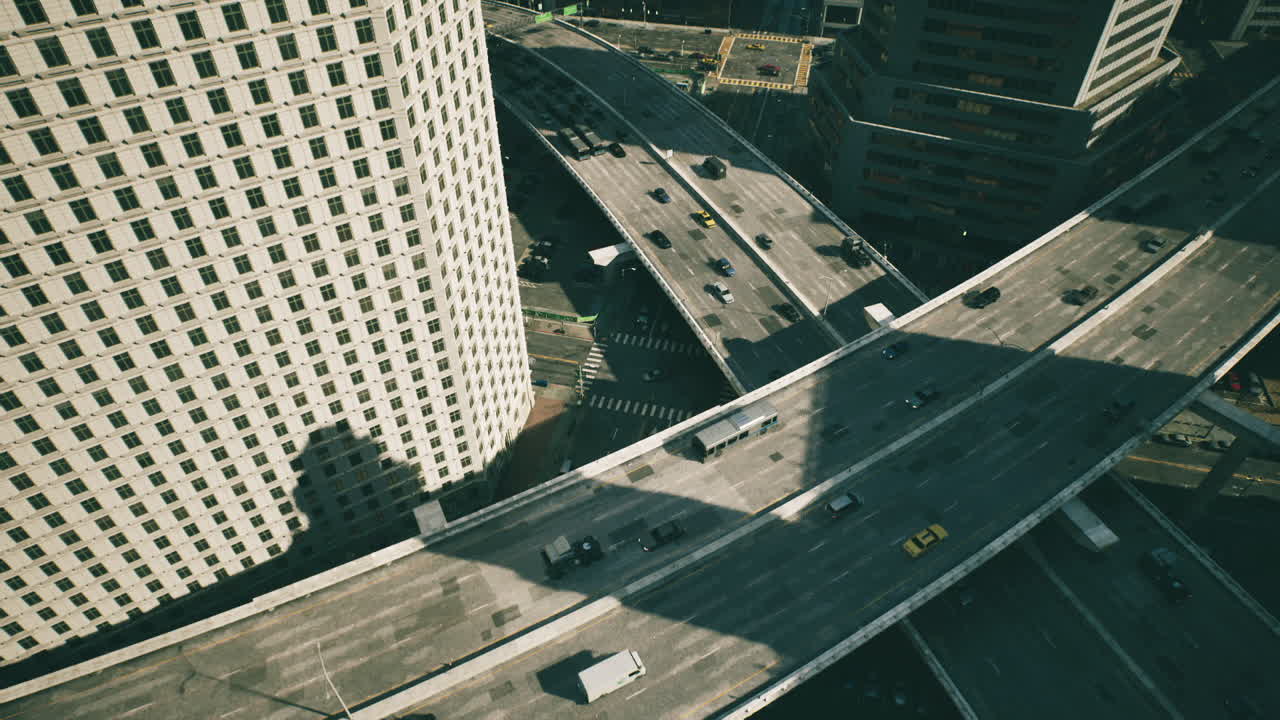 Hyperlapse of heavy traffic jams in a bustling urban environment during the day