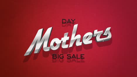 Retro-Mothers-Day-text-on-red-vintage-texture-in-80s-style