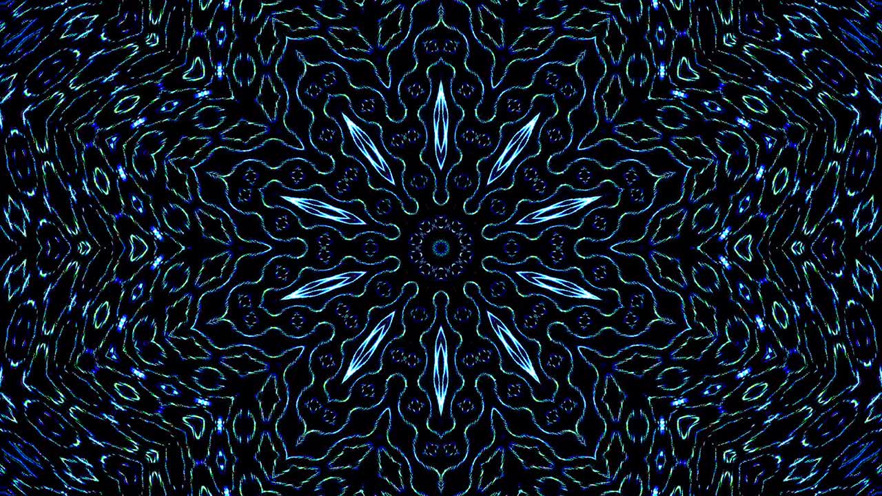 Seamless circle. 4K,bright light that arranges subtle color blue movements with dots waves